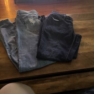 Faded Glory Women's Blue and Black Skinny Jeans